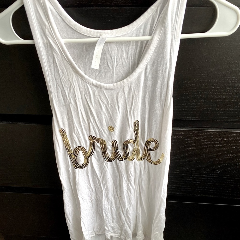 Bride tank top